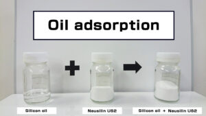 Neusilin’s oil adsorption capacity- powderization application